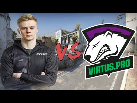CSGO: POV ENCE Aerial vs Virtus Pro (27/13) dust2 @ ESEA MDL Season 28 EU Rele