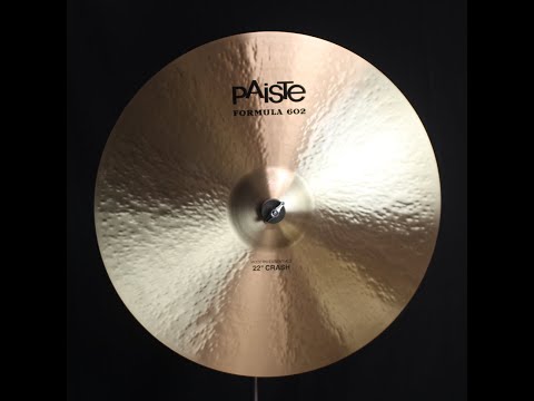 Paiste 22" Formula 602 Modern Essentials Crash - 2491g (video demo) imagen 2