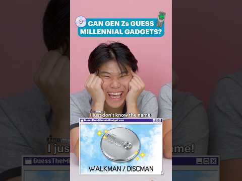 Can Gen Zs Guess Millennial Gadgets? #nostalgia #genz