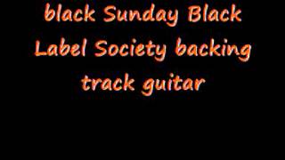 black Sunday Black Label Society backing track guitar