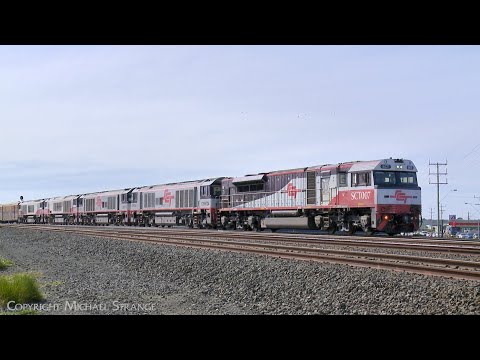 SCT 1PM9 Mixed Freight & Steel Train At Anakie Loop (14/9/2022) - PoathTV Australian Railways