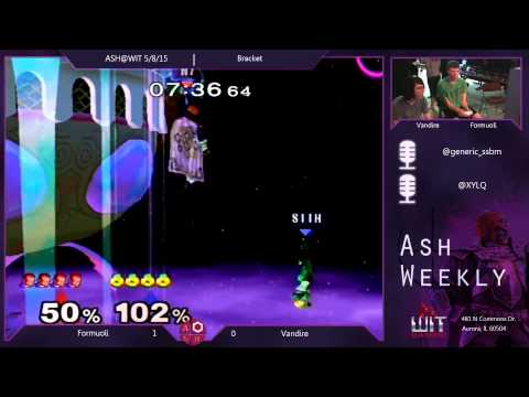 Melee Bracket ASH@WIT 5/8/15 - Formuoli (Ganon) vs Vandire (Marth, Sheik)