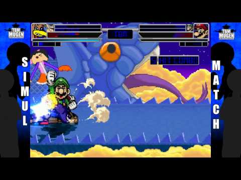 TBM Mugen Match Request #79 - Chuck (me) & Rosa vs. Mario & Luigi