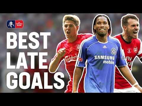 Best Last Minute Goals & Late Final Winners! | Gerrard, Drogba, Ramsey, Lingard | Emirates FA Cup