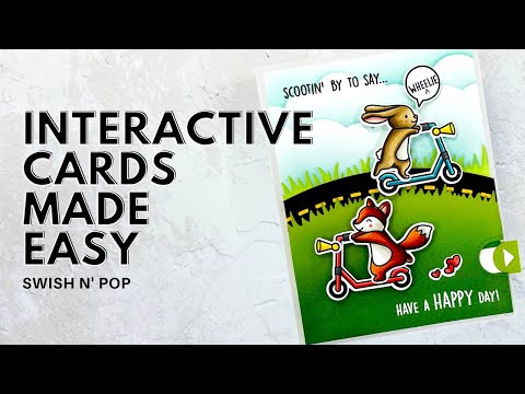 Interactive Cards Made EASY | Swish n' Pop Scootin By