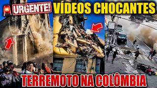🚨 VEJA VÍDEOS DO TERREMOTO na COLÔMBIA DE MAGNITUDE 7.4 🔥