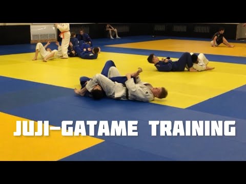 Juji-gatame training