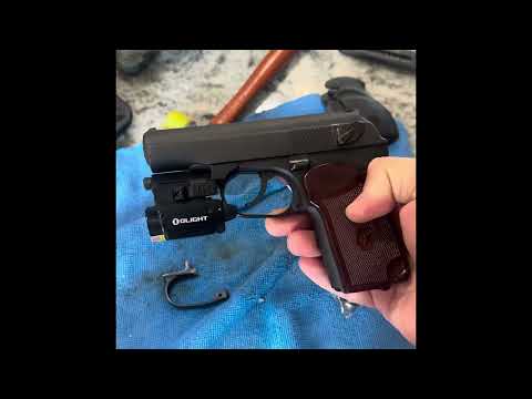 DP Kydex Holsters Makarov DP PM Rail, Dozor grips, holster, and magazine extensions.