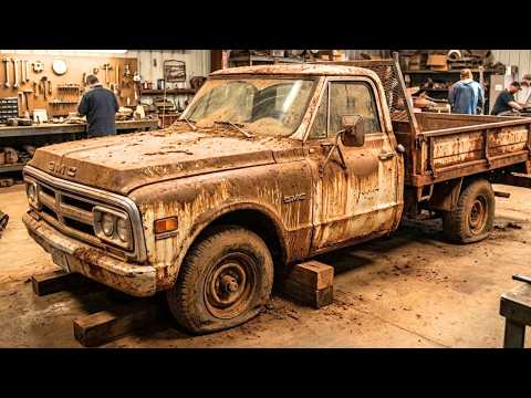 Thumbnail for 1971 GMC K1500 FULL Restoration | Abandoned 4x4 Truck Rebuilt to Factory Fresh (ASMR) #restoration by video, Car, Vehicle, Truck, vide