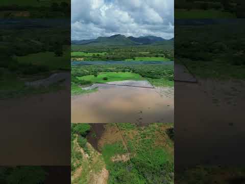 Imagens aerias do açude da Pedra Branca -PB