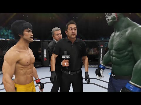 Bruce Lee vs. Zombie Hulk (EA sports UFC 3)