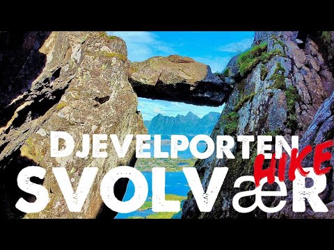 Djevelporten hike Svolvær Lofoten Norway.