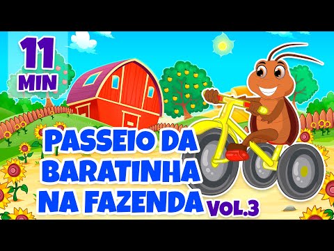 Passeio da Baratinha na Fazenda Vol. 3 - Giramille 11 min | Desenho Animado Musical