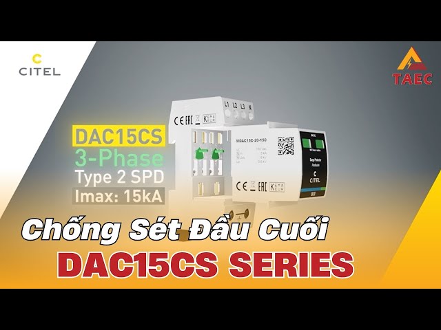Video DAC15CS - Module chống sét kích thước nhỏ gọn