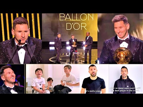 Lionel Messi Ballon d'or 2021 Speech | Ballon dor 2021 Awards Ceremony Complete in HD 😍