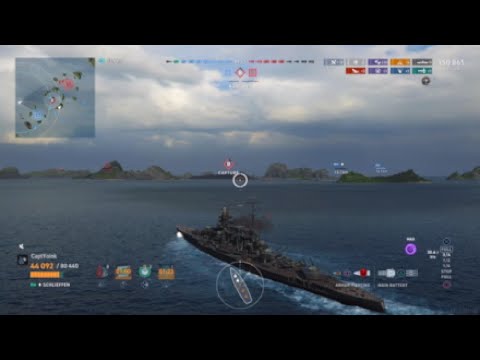 World Of Warships - Legends: Schlieffen The Secondary Monster!