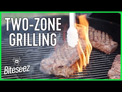 Reverse Sear Steak Grill Setup. Grilling Steak Tips...