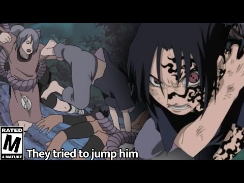 When SASUKE almost REVERSE JUMPED The Sound 4 Proving that he has that DAWG in him