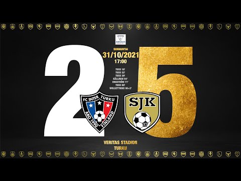 Ruudun ottelukooste: FC Inter–SJK 31.10.2021