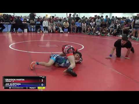 97 Lbs Round 1 (8 Team) - Graydon Martin, Virginia Vs Jax Quintana, Colorado Blue C5ff