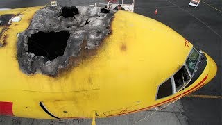 Ground Fire Destroys ABX Cargo Boeing 767 at San Francisco (June, 2008)