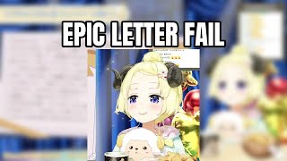 Watame Gets Confused by a Typo in the Sponsor's Letter and the Chat Erupts | Tsunomaki Watame