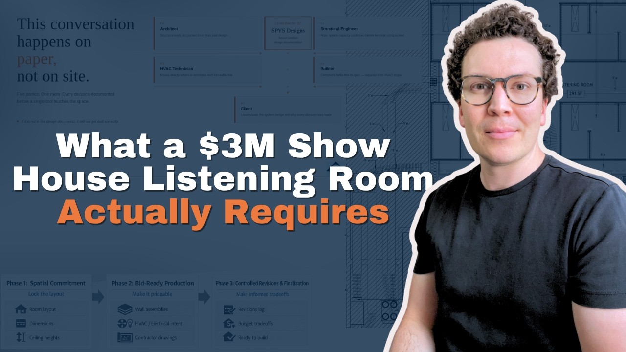 What a $3M Show House Listening Room Actually Requires