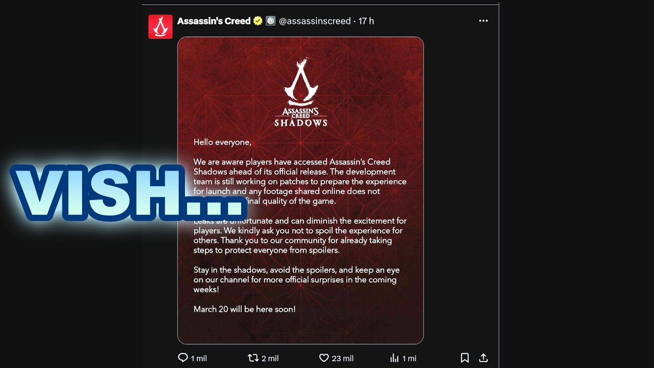 deu ruim... a ubisoft realmente ta sem sorte