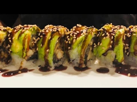 SUSHI  |Dragon Roll - Special Sushi Rolls | 创意寿司卷/How To Make Sushi