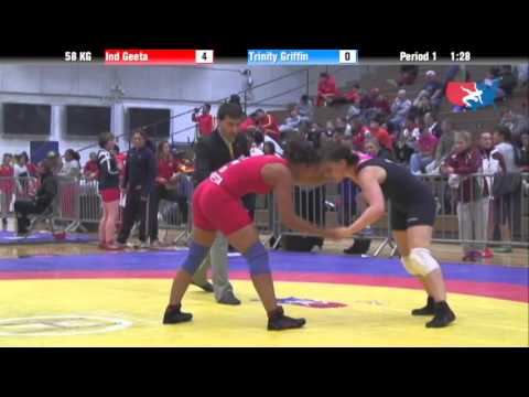 WM 58 KG - Ind Geeta vs. Trinity Griffin