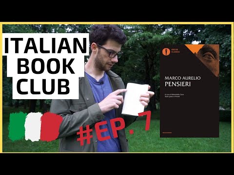 Learn Italian With Books | Italian Book Club EP 7 - Pensieri (Marco Aurelio)