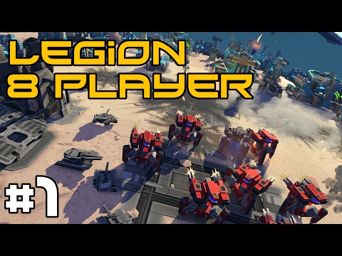 Planetary Annihilation Legion 8 Player FFA! #1