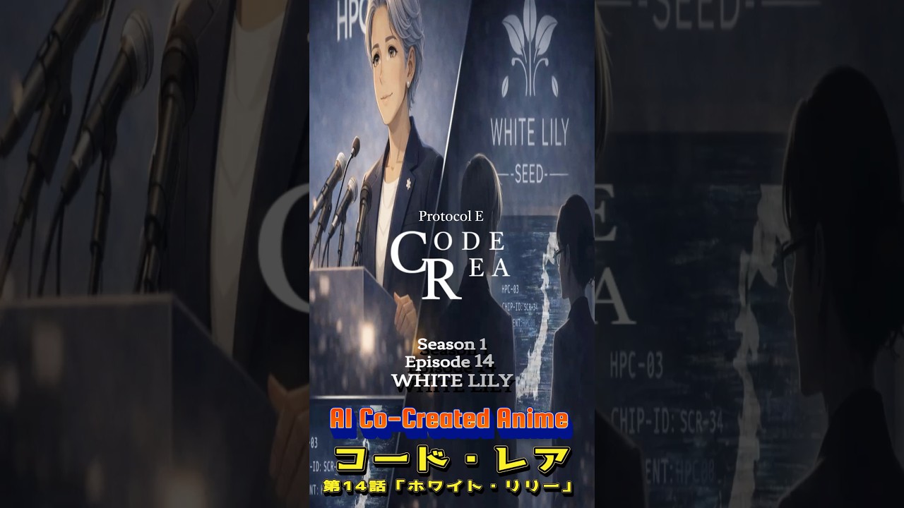 CodeRea S1Ep14, “White Lily”, コードレア シーズン1エピソード14, Season1 /Co-created with AI. 9:16