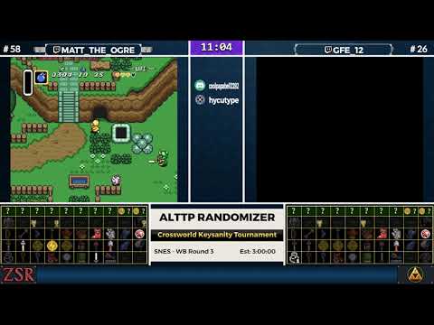 ALttPR Crossworld Keysanity Tournament: WB Round 3 - Matt_The_OGRE vs. GFE