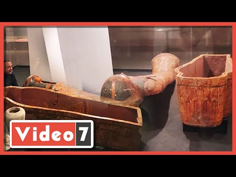 المتحف المصرى بالتحرير يهدى متحف الأقصر توابيت