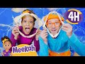 Blippi And Meekah Visit The Aquarium Of Pacific 4 HOURS OF MEEKAH Educational Videos