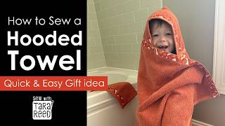 How to Sew a Hooded Towel with Ribbon Decoration