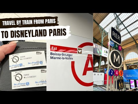 How to TRAVEL by TRAIN from Gare Du Nord PARIS to DISNEYLAND PARIS for €5 one way - February 2024