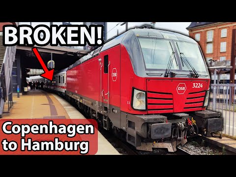 BROKEN, DELAYED and DIVERTED. This is the "NEW" Copenhagen-Hamburg train