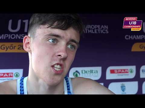 Kane Elliott GBR after winning Gold in the 1500m