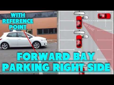 Forward Bay Parking on Right Side With Reference Point | Driving Test Manoeuvres | #mkdrivingacademy