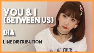 DIA - You & I (여.사.친) (우리사이) || Line Distribution