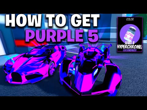 HOW TO GET LEVEL 5 PURPLE HYPERCHROME EASILY in Roblox Jailbreak