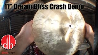 Video thumbnail for 17" Dream Bliss Crash Demo w/ and without Effects by Drum Happy