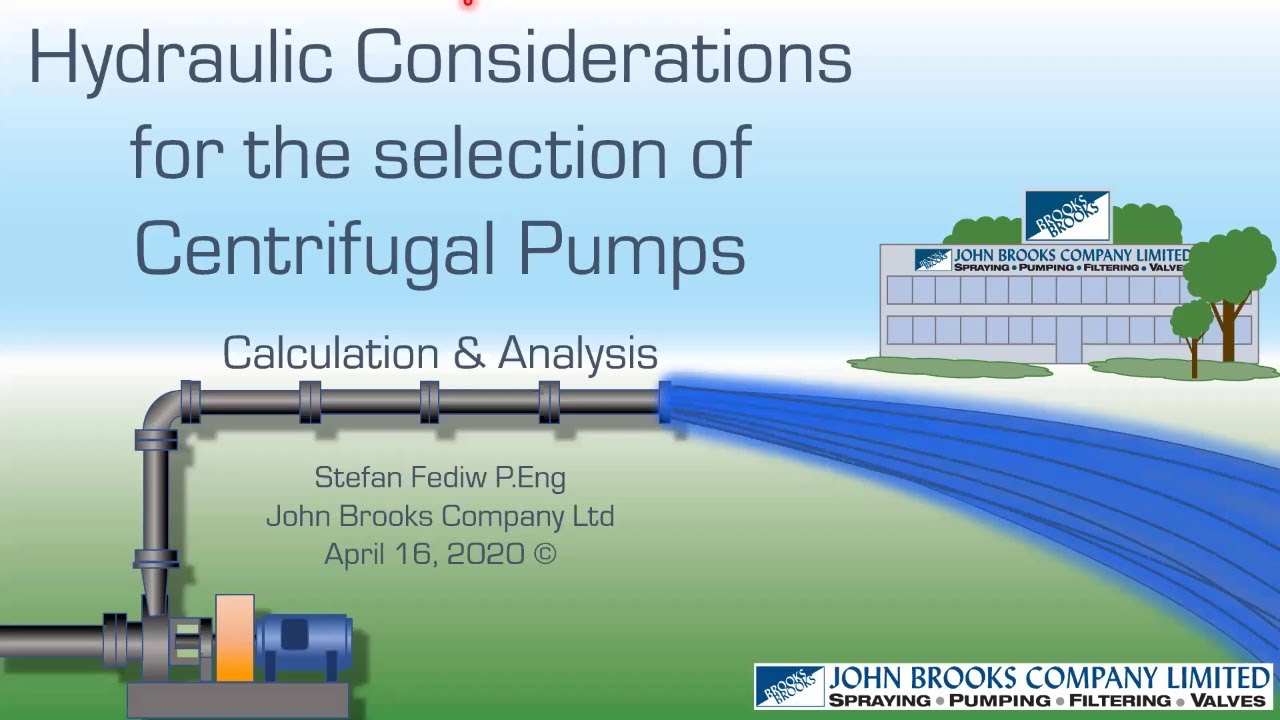 Hydraulic Considerations When Selecting a Centrifugal Pump