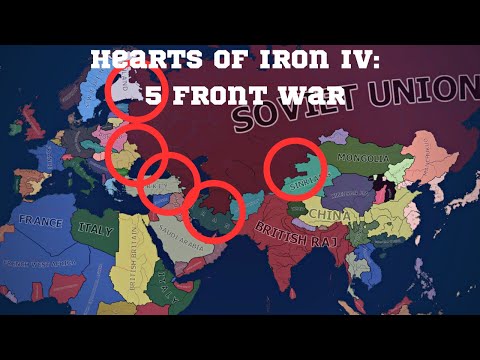 5 Fronts Soviet War - HOI4 Timelapse