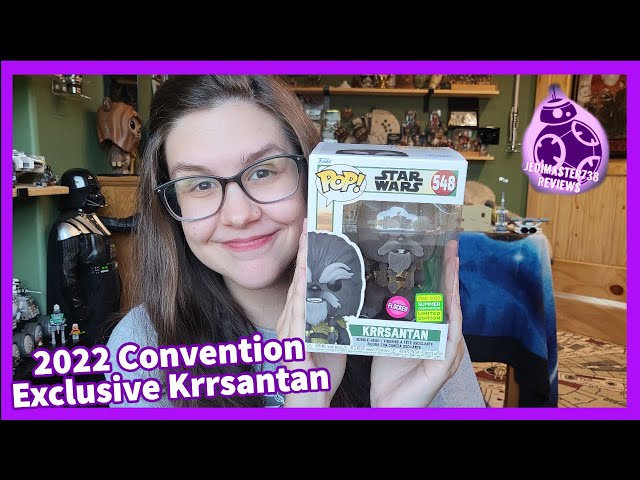 Vídeo relacionado con Funko Pop! Star Wars Krrsantan - Figura de vinilo exclusiva de la convención compartida de verano