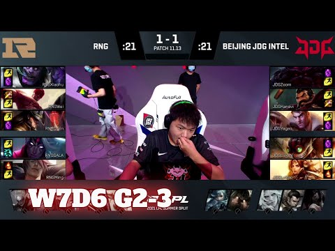 RNG vs JDG - Game 3 | Week 7 Day 6 LPL Summer 2021 | Royal Never Give Up vs JD Gaming G3