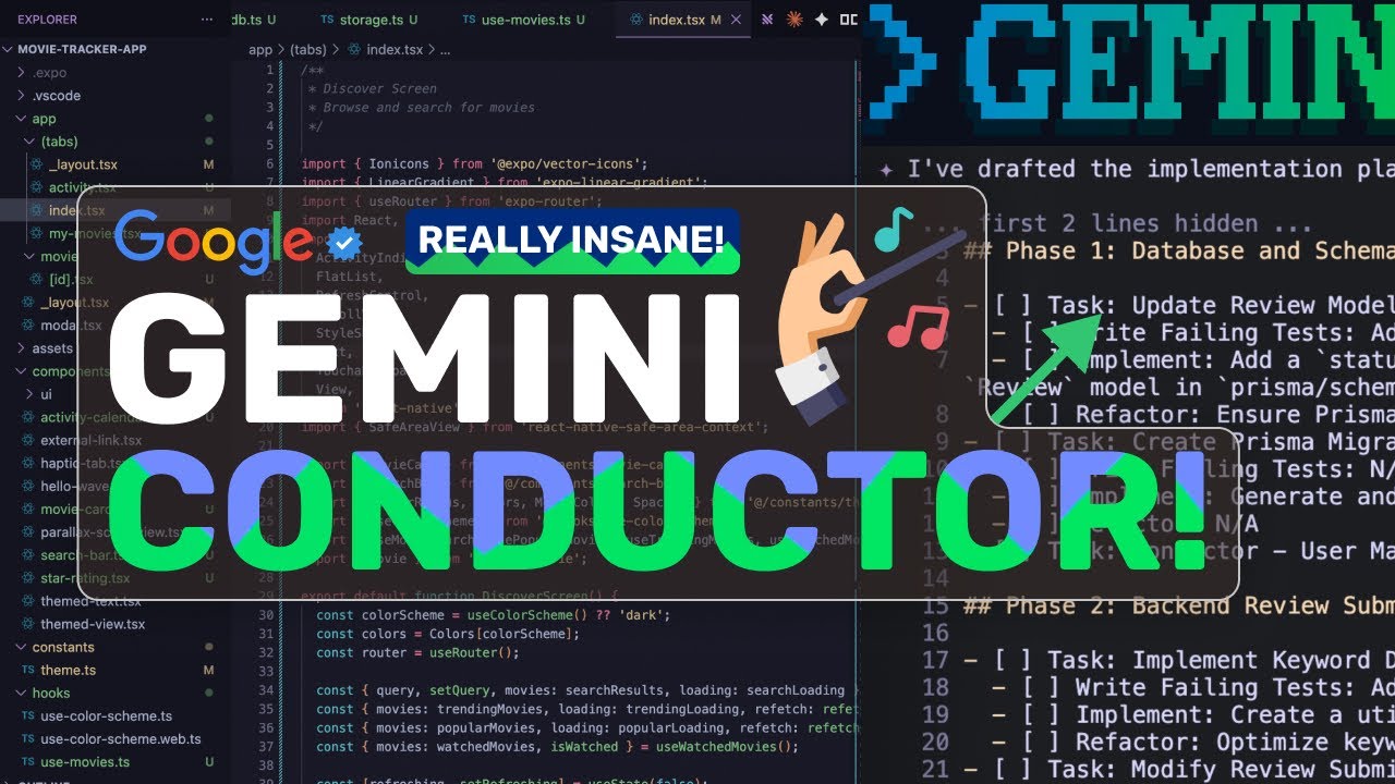 Gemini Conductor: Google's SUPER-AGENT Planner is GREAT for CODING!