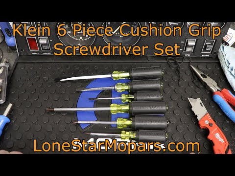Klein 6 Piece Cushion Grip Screwdriver Set